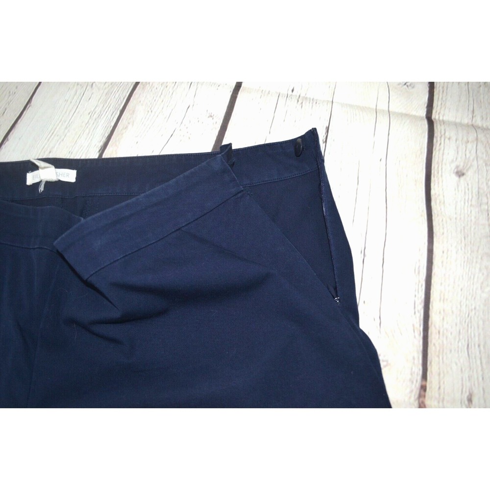 EILEEN FISHER Women's Cotton Blend Dress Chino Pants - Zippered Ankle SIZE LARGE - Picture 8 of 10